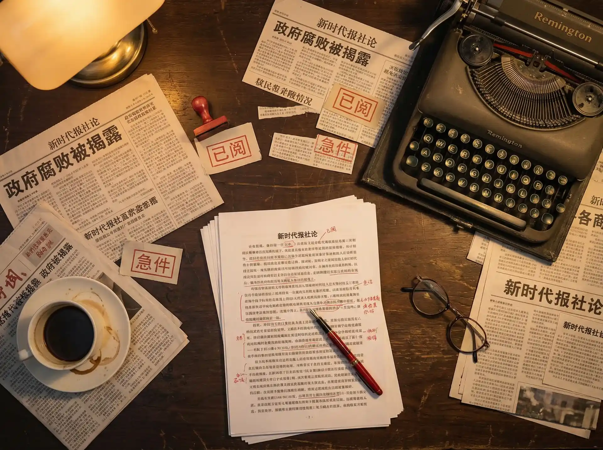 色情软件 - 报社编辑部工作场景
